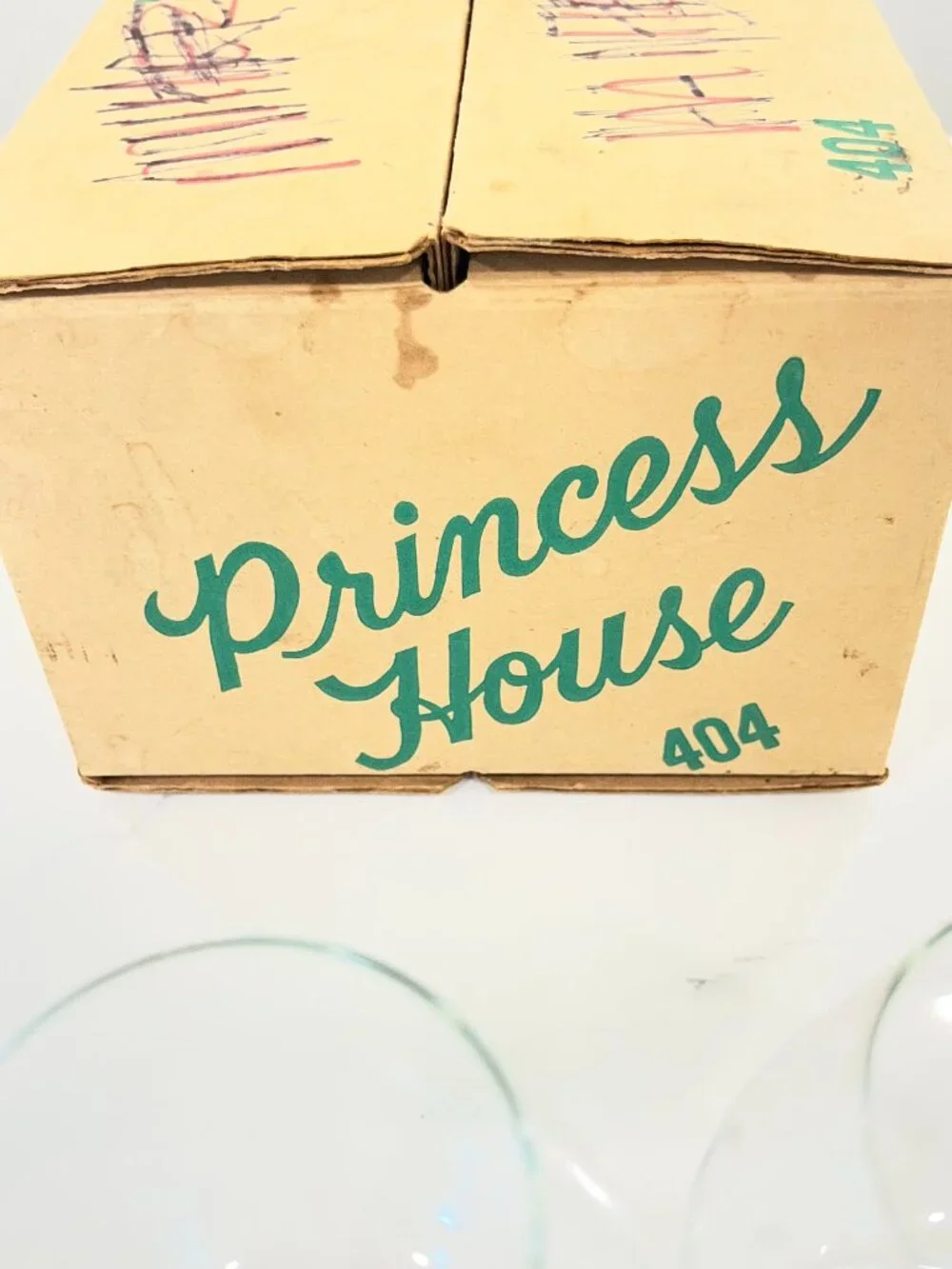 Vintage Princess House Brandy Glass Heritage 1980'S Set of 4 NWB